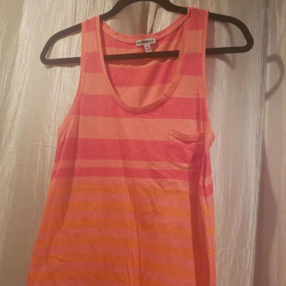 Express pink and orange tank